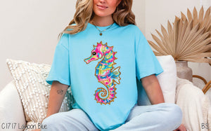 Bright Preppy Seahorse #BS8090 *PREORDER CLOSING SUNDAY 5/11 @ MIDNIGHT CST