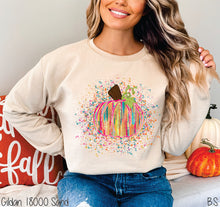 Load image into Gallery viewer, Bright Tone Paint Splatter Pumpkin #BS8416 *8/24 PRINTS ON ORDER AND EXTRAS POSTED FOR PURCHASE BEFORE ARRIVAL
