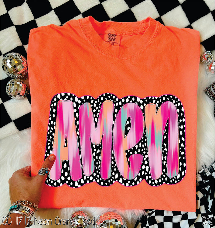 Bright Amen Black White Dots #BS7811