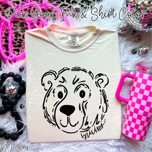 Bruins Doodle Mascot Custom Order