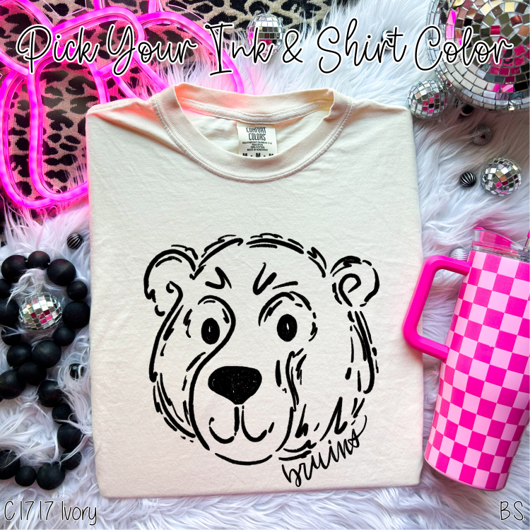 Bruins Doodle Mascot Custom Order