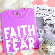 Load image into Gallery viewer, White Brushed Faith Over Fear #BS8184
