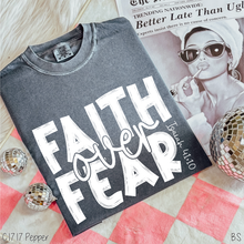 Load image into Gallery viewer, White Brushed Faith Over Fear #BS8184
