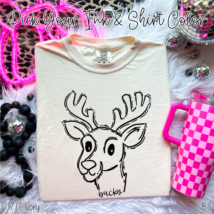 Bucks Doodle Mascot Custom Order