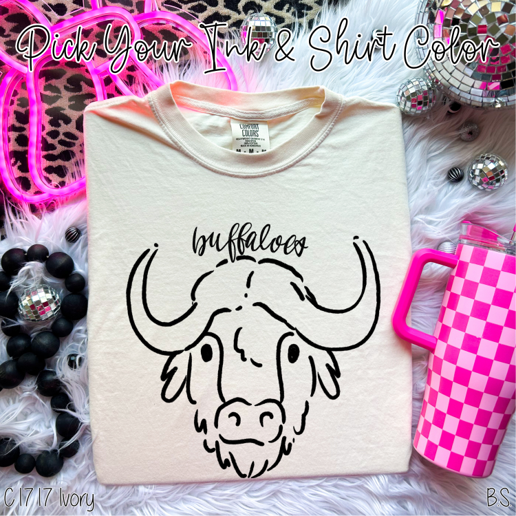 Buffaloes Doodle Mascot Custom Order