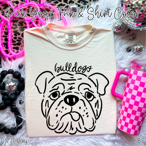 Bulldogs Doodle Mascot Custom Order