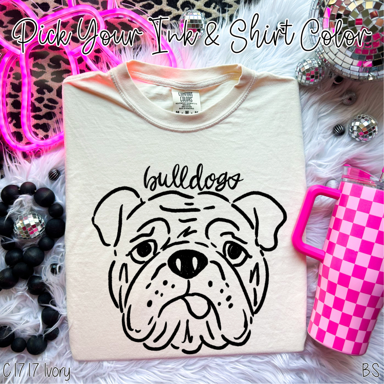 Bulldogs Doodle Mascot Custom Order