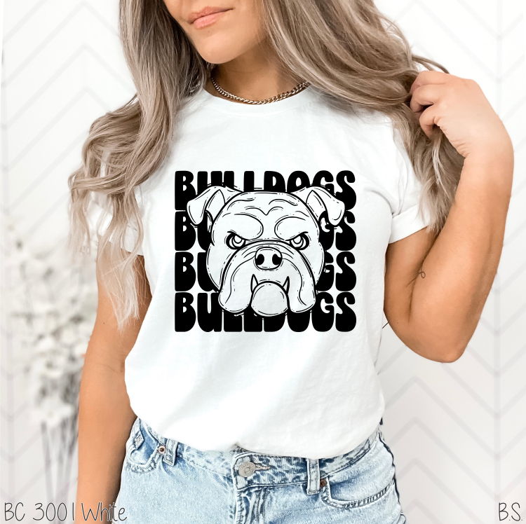 Bulldogs Stacked Mascot #BS5743
