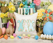 Load image into Gallery viewer, Bunny Trio Faux Lace Preppy Floral #BS8953
