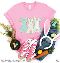 Load image into Gallery viewer, Bunny Trio Faux Lace Preppy Floral #BS8953
