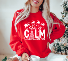 Load image into Gallery viewer, Calm Said No Teacher Ever #BS7463
