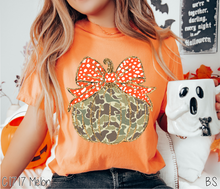 Load image into Gallery viewer, Camo Coquette Pumpkin #BS8370
