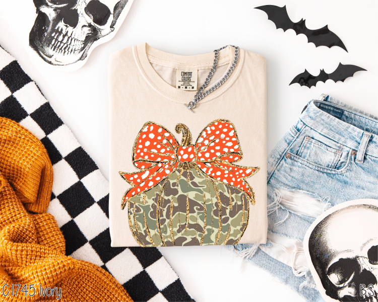 Camo Coquette Pumpkin #BS8370