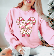 Load image into Gallery viewer, Candy Cane Faux Glitter Coquette #BS7450
