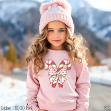 Load image into Gallery viewer, Candy Cane Faux Glitter Coquette #BS7450
