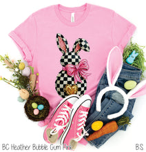 Load image into Gallery viewer, Checkered Bow Easter Bunny #BS8933 *PREORDER CLOSING SUNDAY 2/15 @ MIDNIGHT CST
