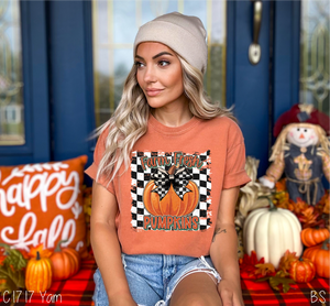 Checkered Farm Fresh Pumpkins #BS7325