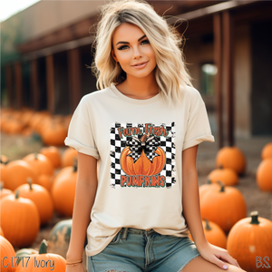 Checkered Farm Fresh Pumpkins #BS7325