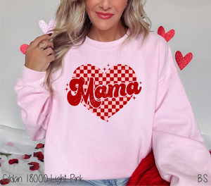 Checkered Mama Heart #BS6363