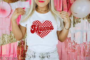 Checkered Mama Heart #BS6363