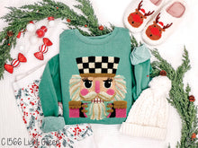 Load image into Gallery viewer, Checkered Nutcracker Faux Yarn #BS8669
