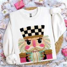 Load image into Gallery viewer, Checkered Nutcracker Faux Yarn #BS8669
