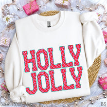 Load image into Gallery viewer, Checkered Pink Holly Jolly #BS8701
