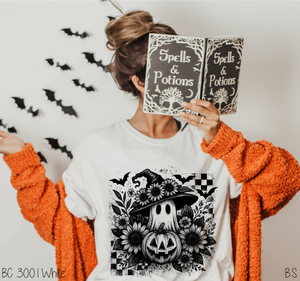 Checkered Ghost Pumpkin #BS8371