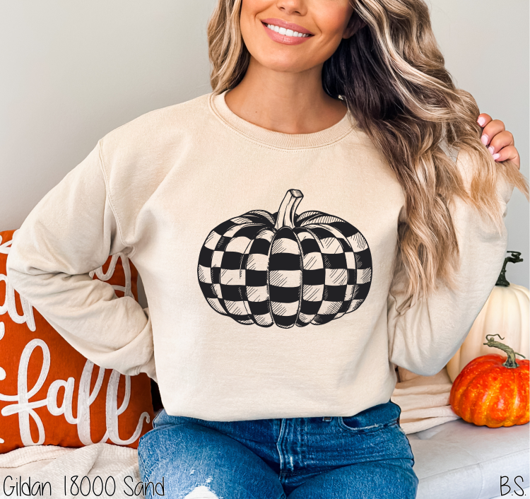 Checkered Pumpkin #BS7234