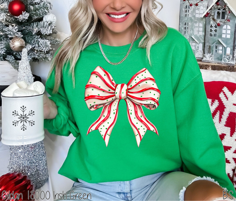 Christmas Cake Coquette Bow #BS7384