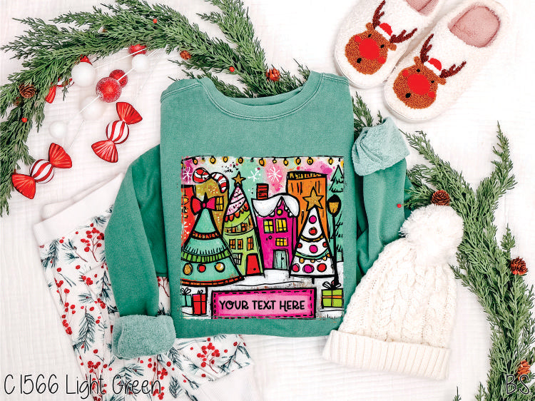 Christmas Town Blank #BS8563 *10/5 PRINTS ON ORDER AND EXTRAS POSTED FOR PURCHASE BEFORE ARRIVAL