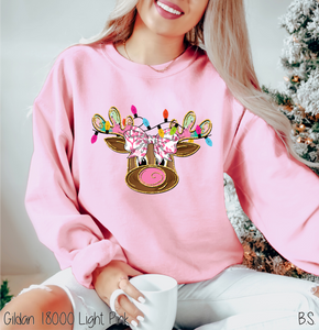Christmas Light Faux Glitter Reindeer #BS7608