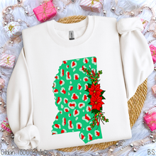 Load image into Gallery viewer, Christmas Leopard Mississippi #BS1956
