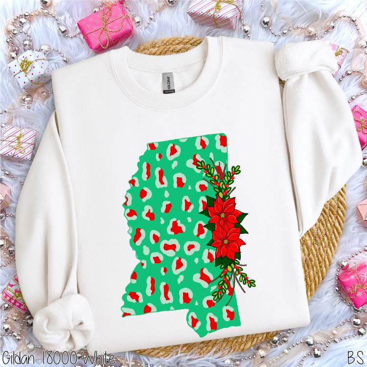 Christmas Leopard Mississippi #BS1956