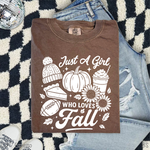 Collage Just A Girl Who Loves Fall #BS8405