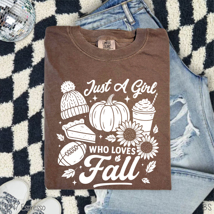 Collage Just A Girl Who Loves Fall #BS8405