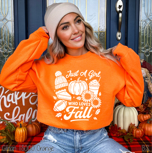 Collage Just A Girl Who Loves Fall #BS8405