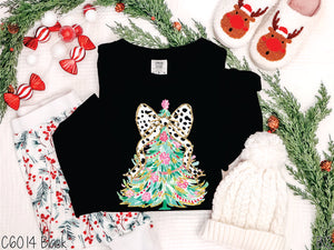 Colorful Coquette Christmas Tree #BS8562 *10/5 PRINTS ON ORDER AND EXTRAS POSTED FOR PURCHASE BEFORE ARRIVAL
