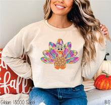 Load image into Gallery viewer, Colorful Coquette Faux Gold Turkey #BS7376
