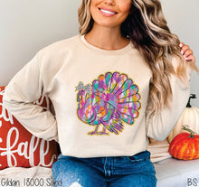 Load image into Gallery viewer, Colorful Coquette Turkey Brushstroke #BS7510
