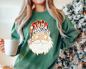 Colorful Faux Glitter Santa #BS7453