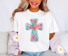 Load image into Gallery viewer, Colorful Painted Floral Cross #BS6607
