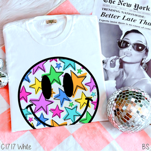 Colorful Stars Smiley Face #BS5377