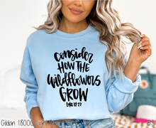 Load image into Gallery viewer, Hand Lettered Consider How The Wildflowers Grow #BS3206
