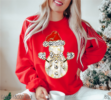 Load image into Gallery viewer, Coquette Faux Glitter Snowman #BS7609
