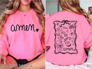 Coquette Frame Amen Doodle #BS8028