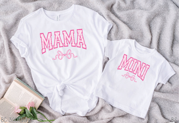 Full Color Coquette Mama And Mini With Bow #BS6587