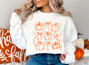 Coquette Pumpkin Collage One Color #BS8361