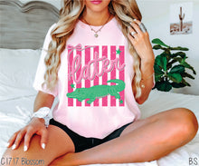 Load image into Gallery viewer, Coquette Striped Later Gator #BS9100
