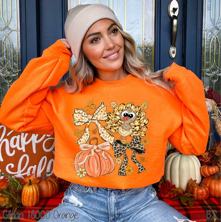 Coquette Turkey Pumpkin Collage #BS8510